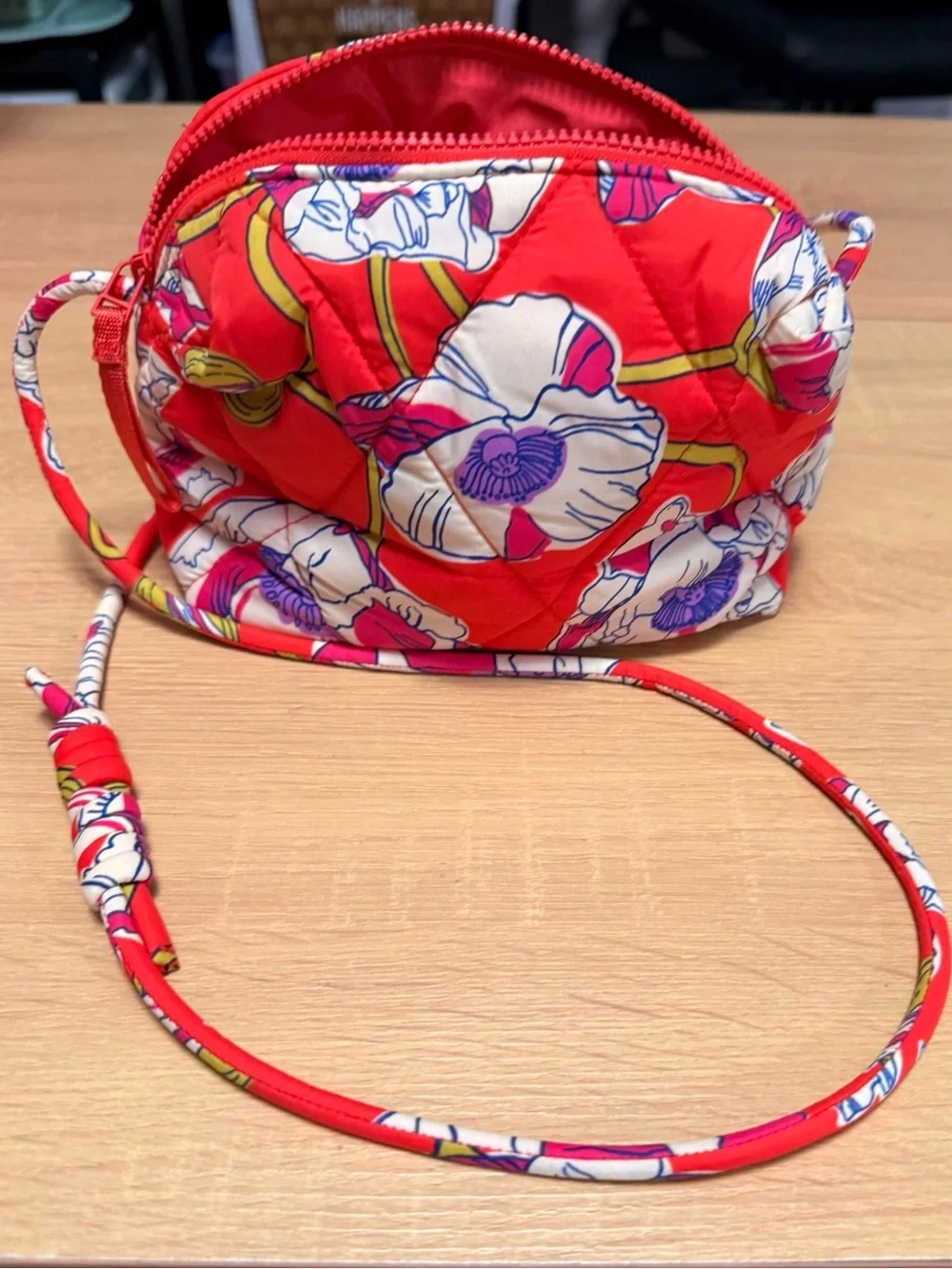 Vera Bradley Quilted Floral Dome Crossbody Bag